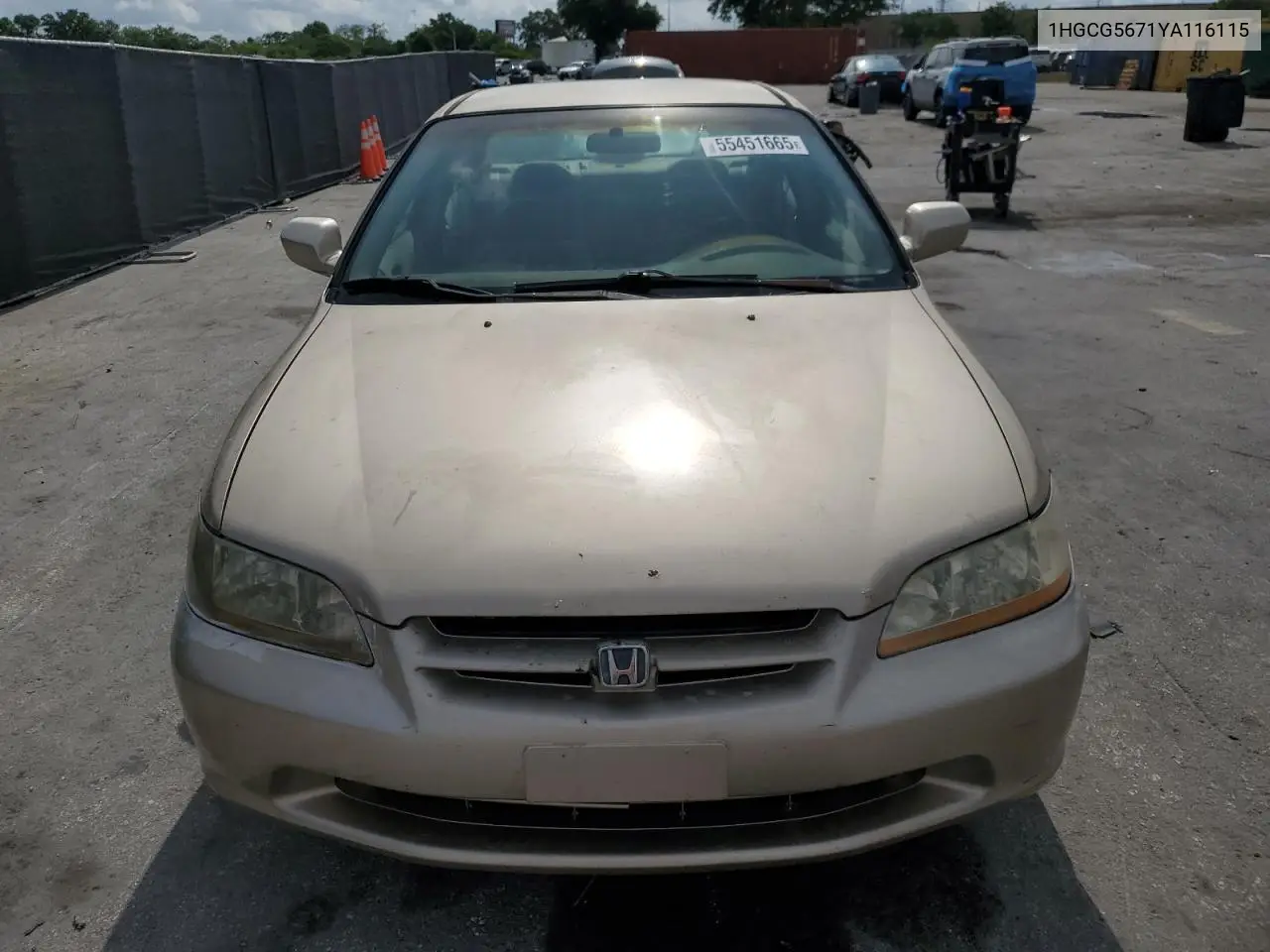 2000 Honda Accord Se VIN: 1HGCG5671YA116115 Lot: 55451665