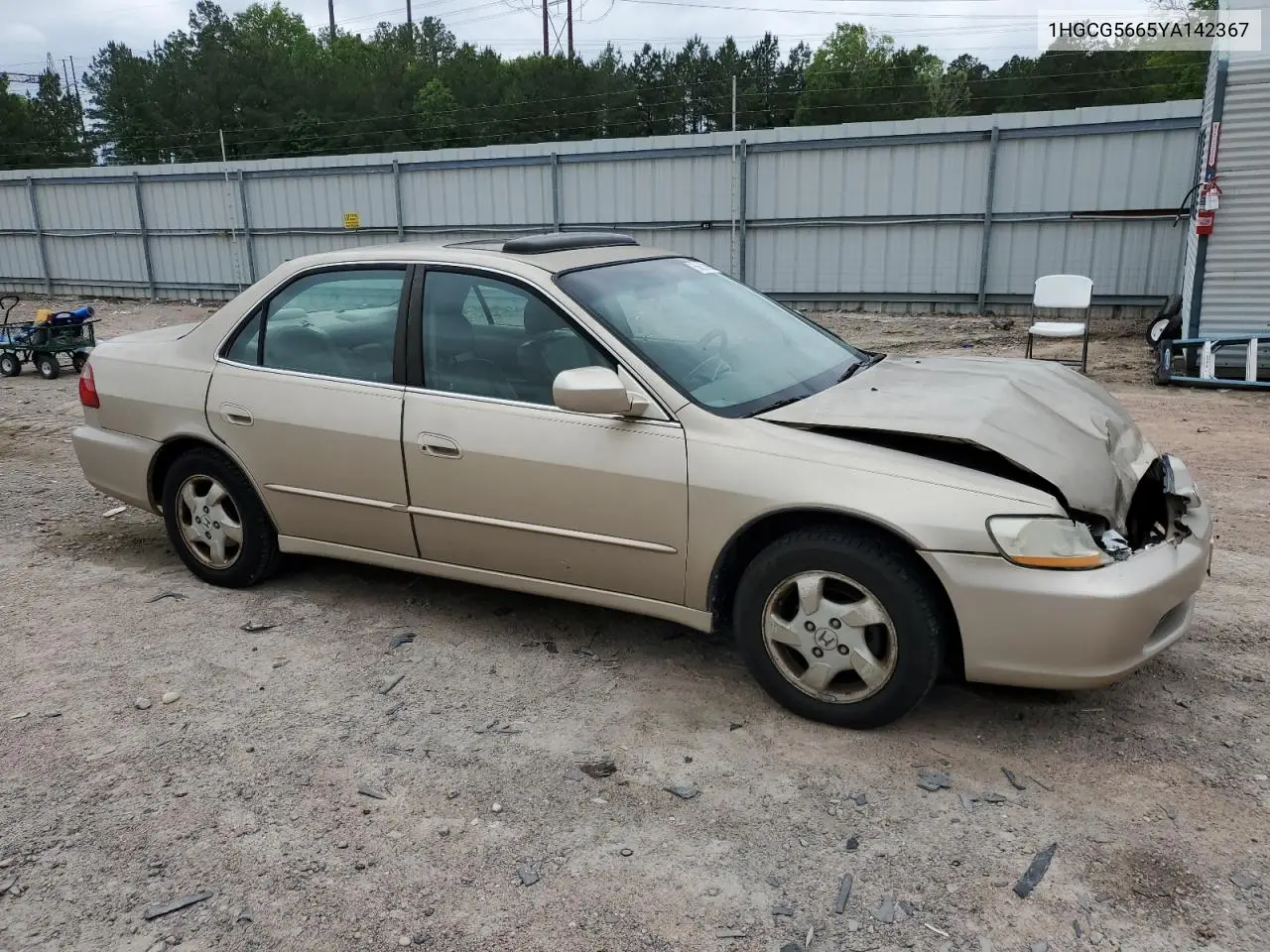 2000 Honda Accord Ex VIN: 1HGCG5665YA142367 Lot: 56630985