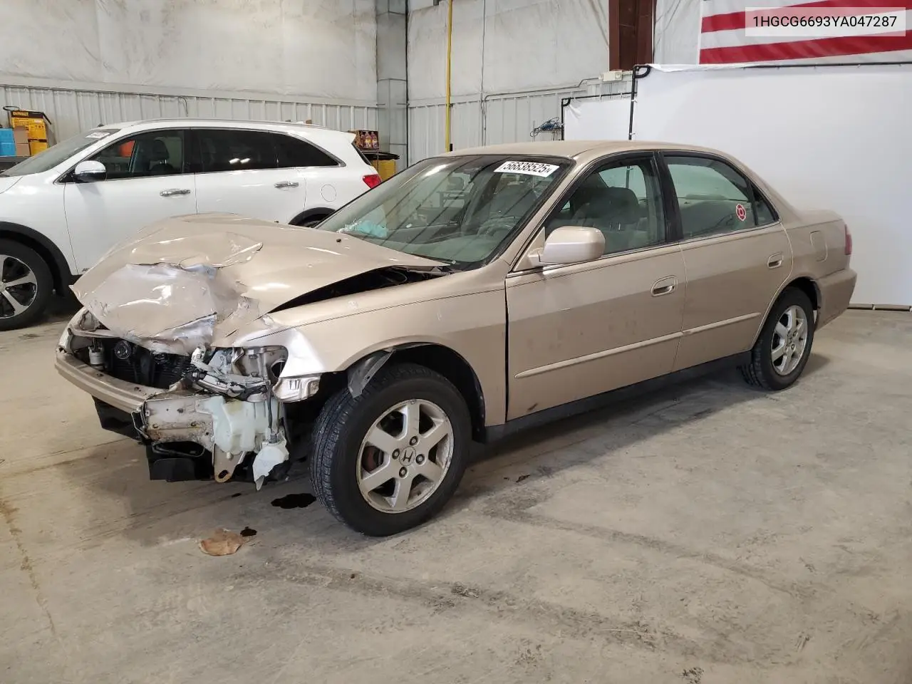 2000 Honda Accord Se VIN: 1HGCG6693YA047287 Lot: 56838525