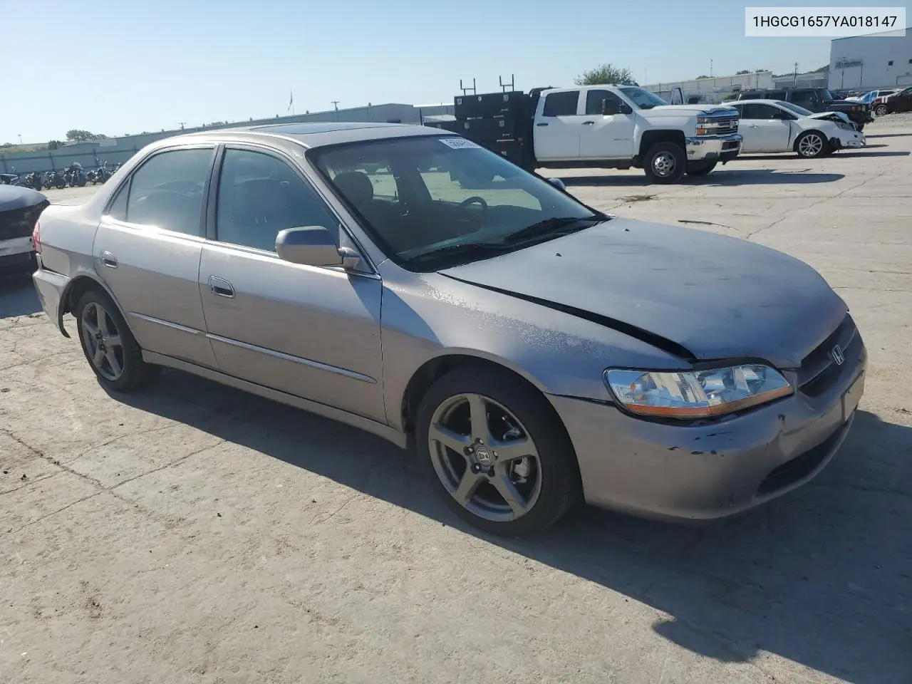 2000 Honda Accord Ex VIN: 1HGCG1657YA018147 Lot: 56849585
