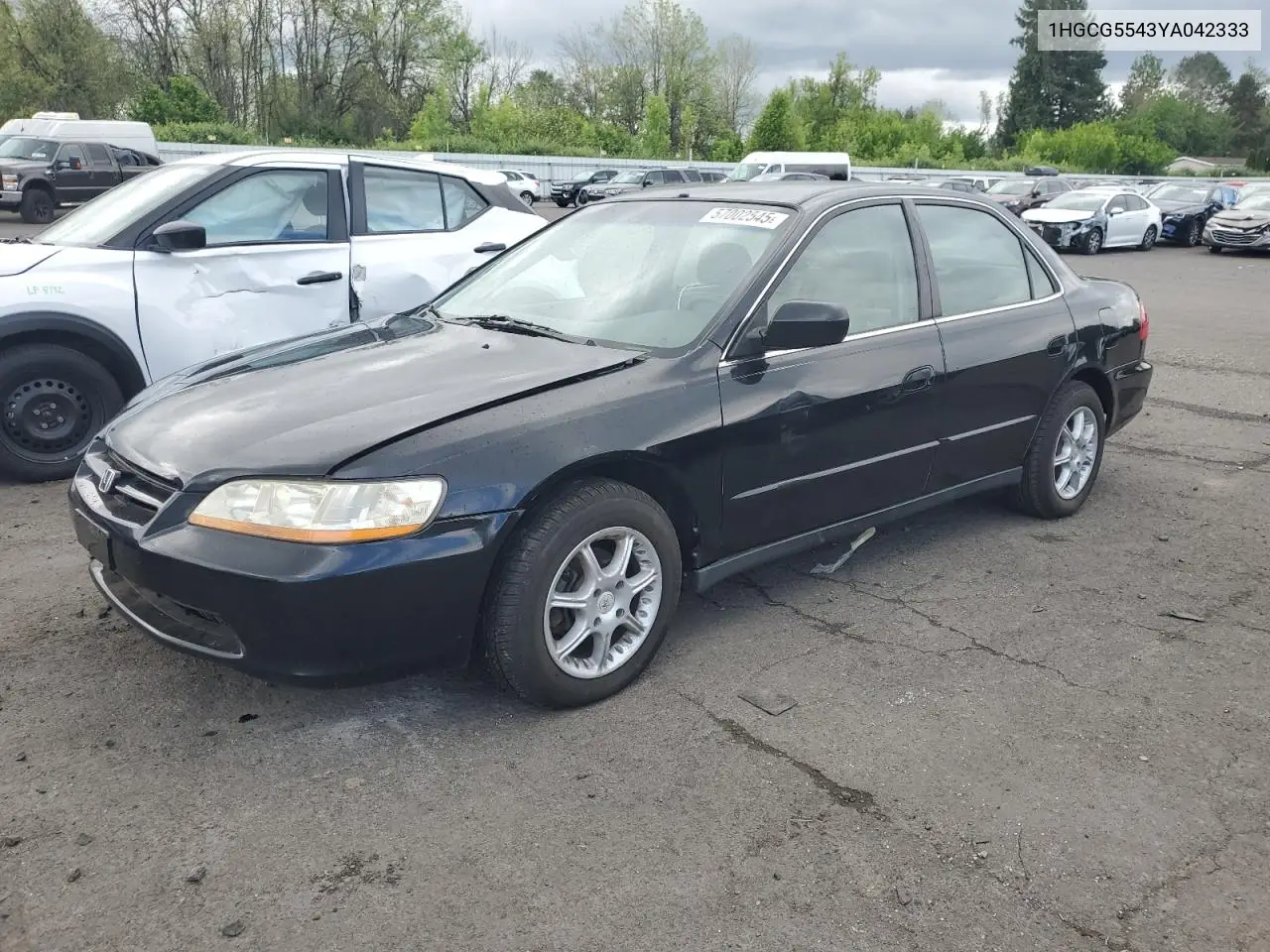 2000 Honda Accord Lx VIN: 1HGCG5543YA042333 Lot: 57002545