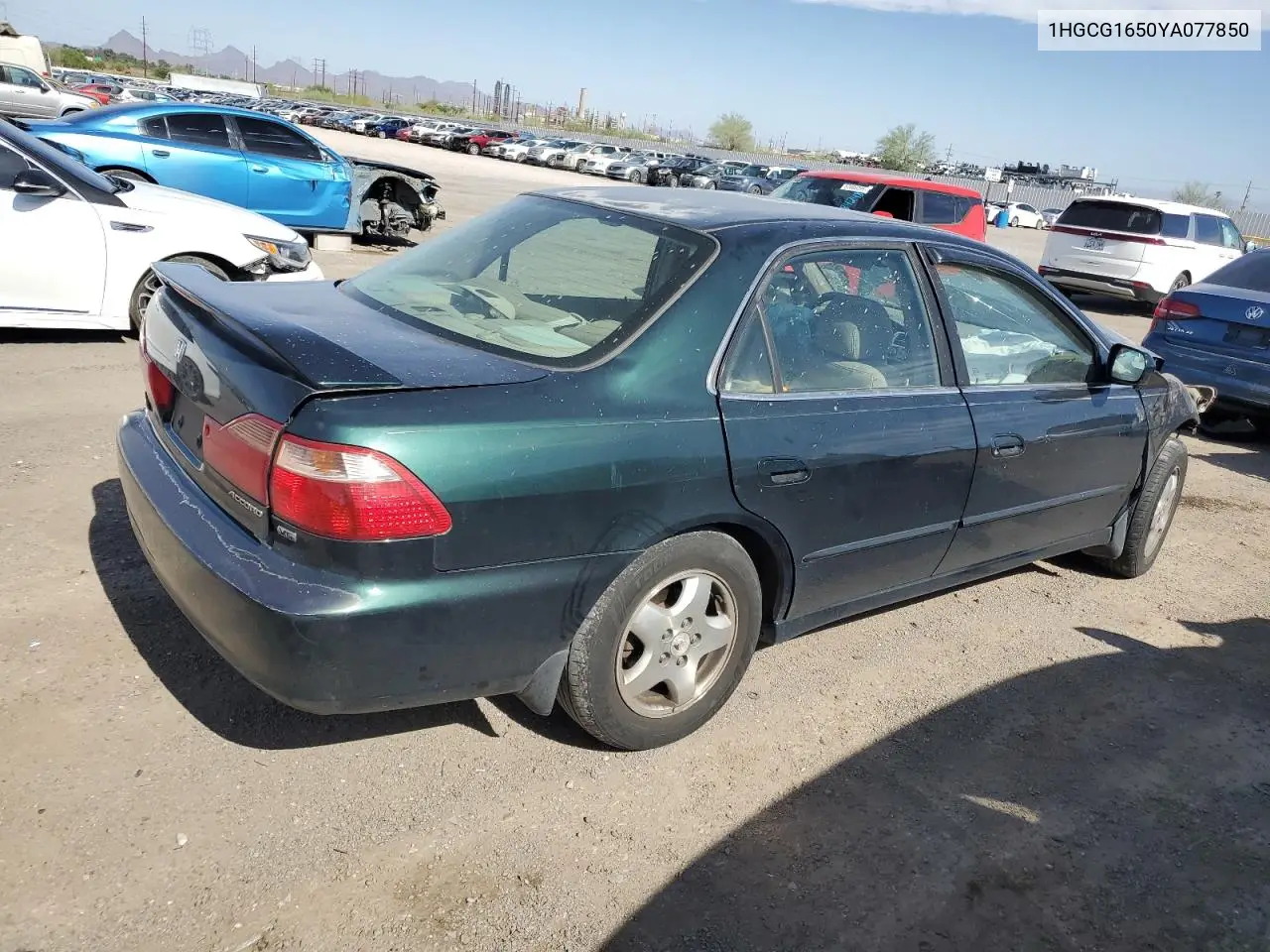 2000 Honda Accord Ex VIN: 1HGCG1650YA077850 Lot: 57105575