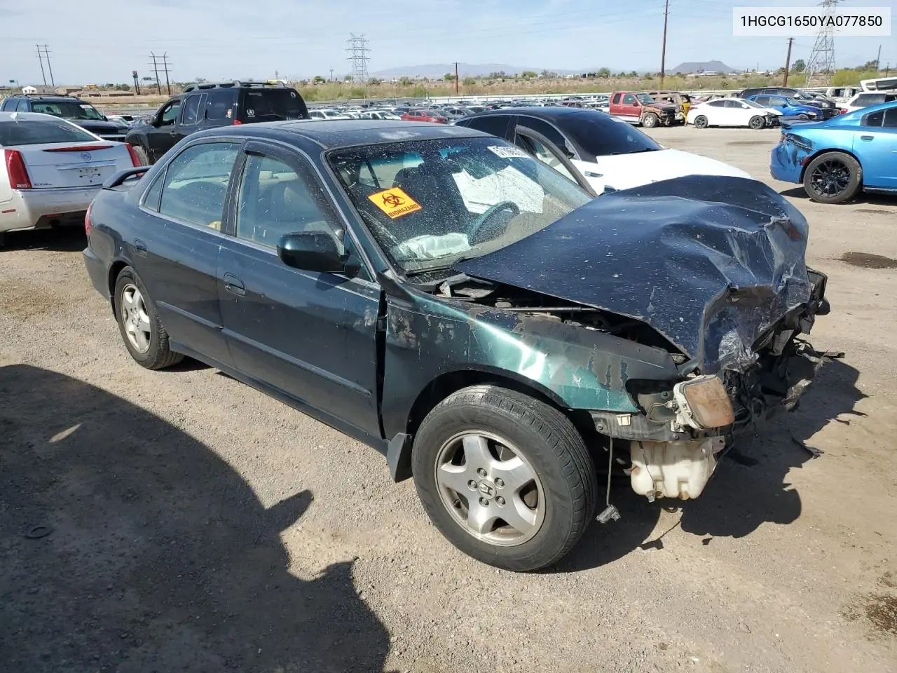 2000 Honda Accord Ex VIN: 1HGCG1650YA077850 Lot: 57105575