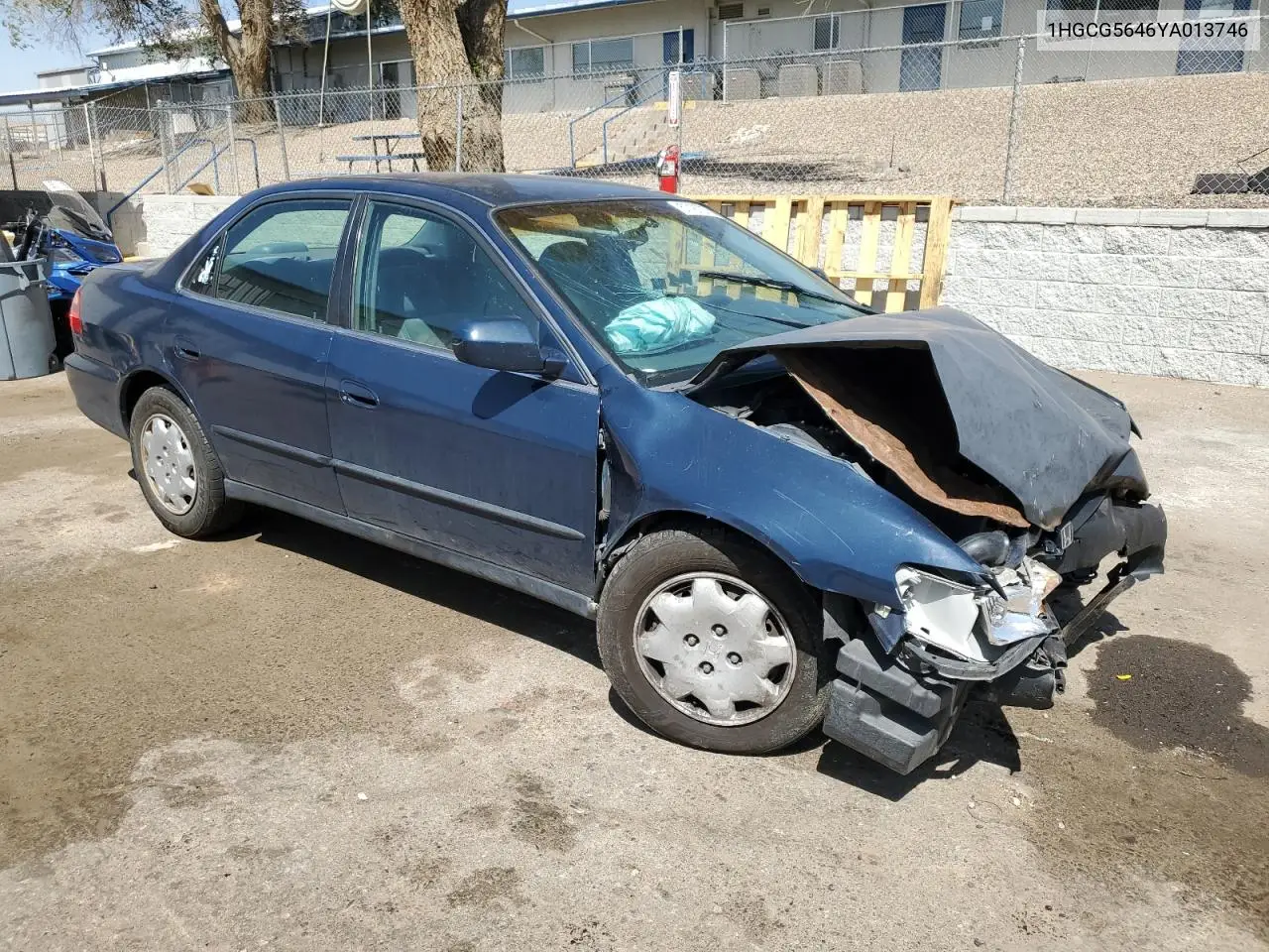 2000 Honda Accord Lx VIN: 1HGCG5646YA013746 Lot: 57187275