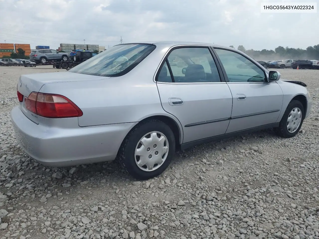 2000 Honda Accord Lx VIN: 1HGCG5643YA022324 Lot: 61430385