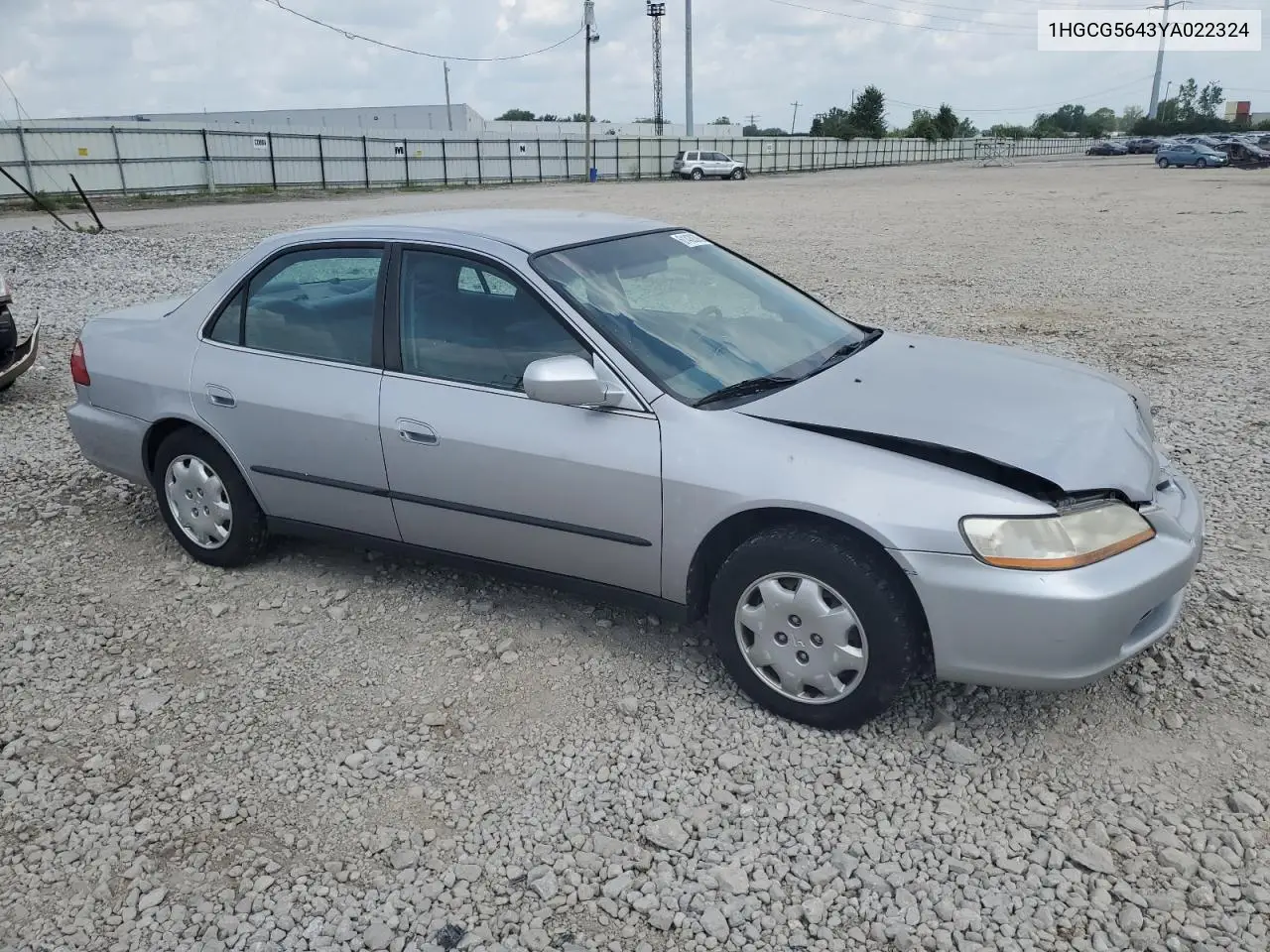 2000 Honda Accord Lx VIN: 1HGCG5643YA022324 Lot: 61430385
