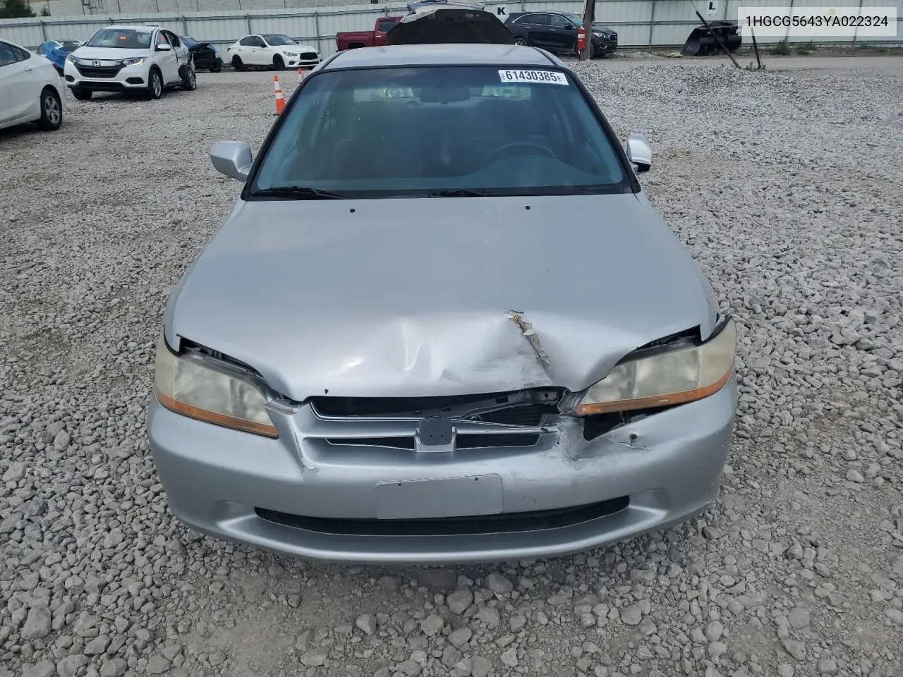 2000 Honda Accord Lx VIN: 1HGCG5643YA022324 Lot: 61430385