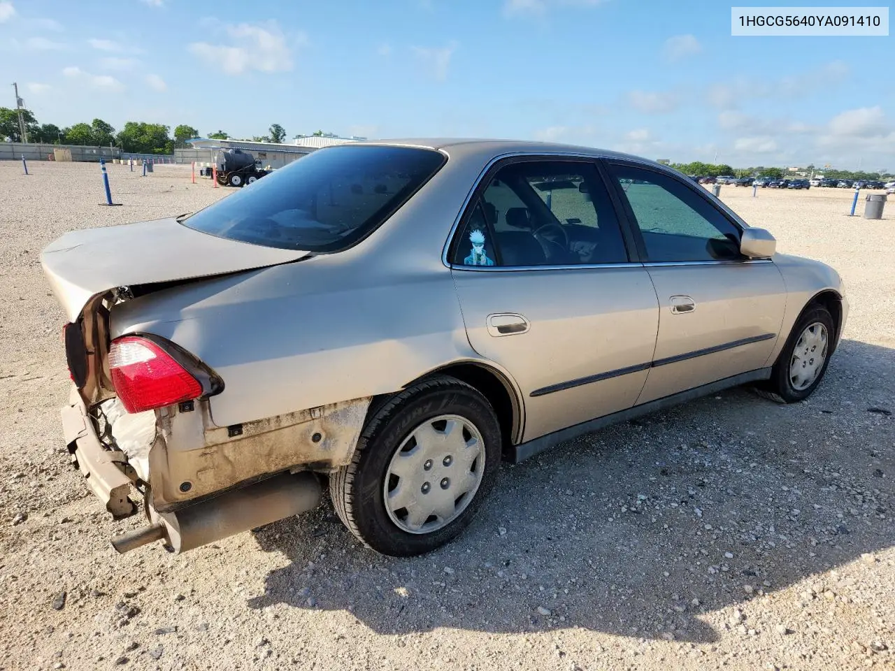 2000 Honda Accord Lx VIN: 1HGCG5640YA091410 Lot: 62014025