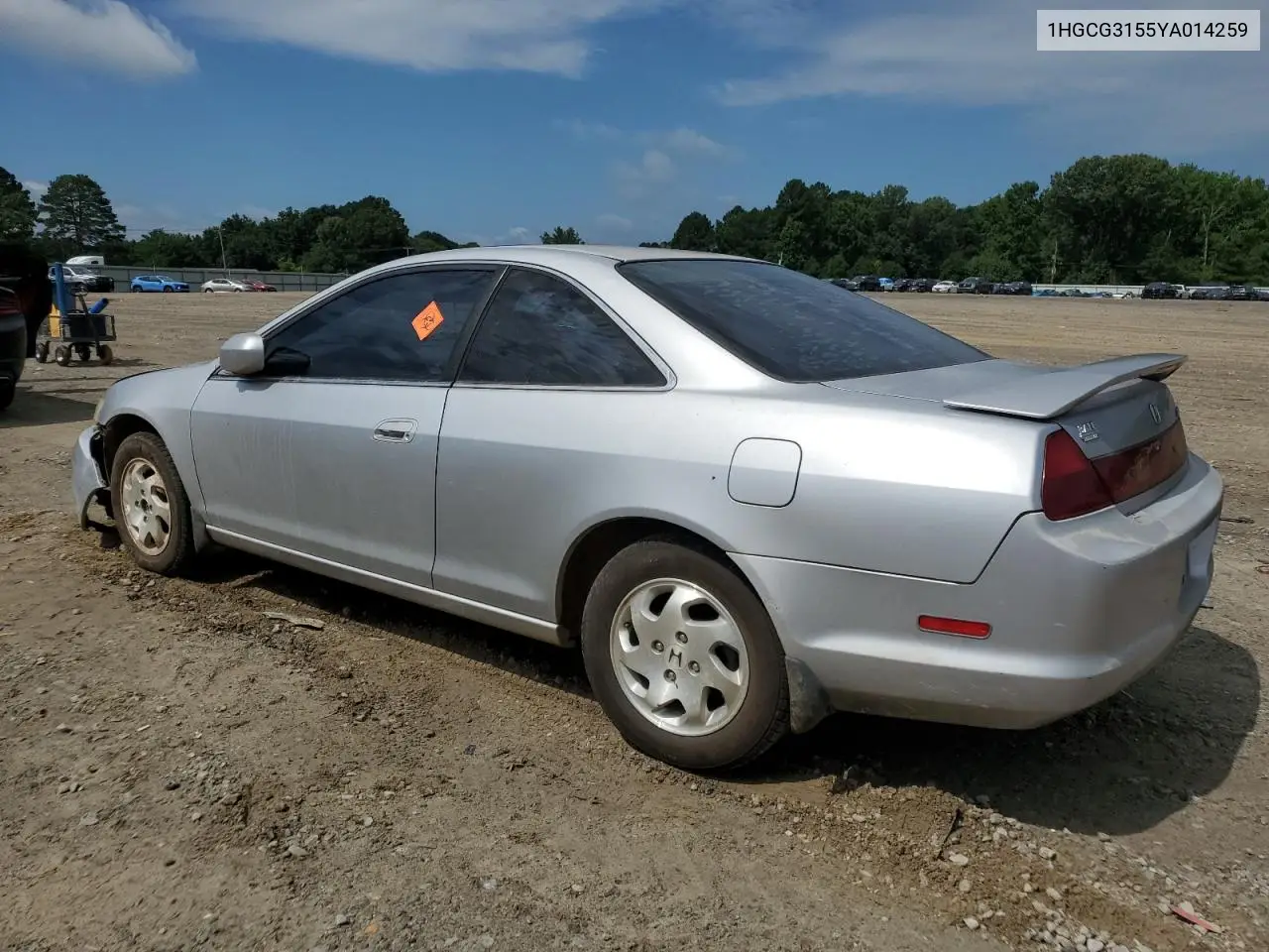 2000 Honda Accord Ex VIN: 1HGCG3155YA014259 Lot: 62301575