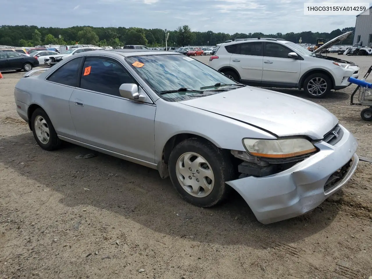 2000 Honda Accord Ex VIN: 1HGCG3155YA014259 Lot: 62301575