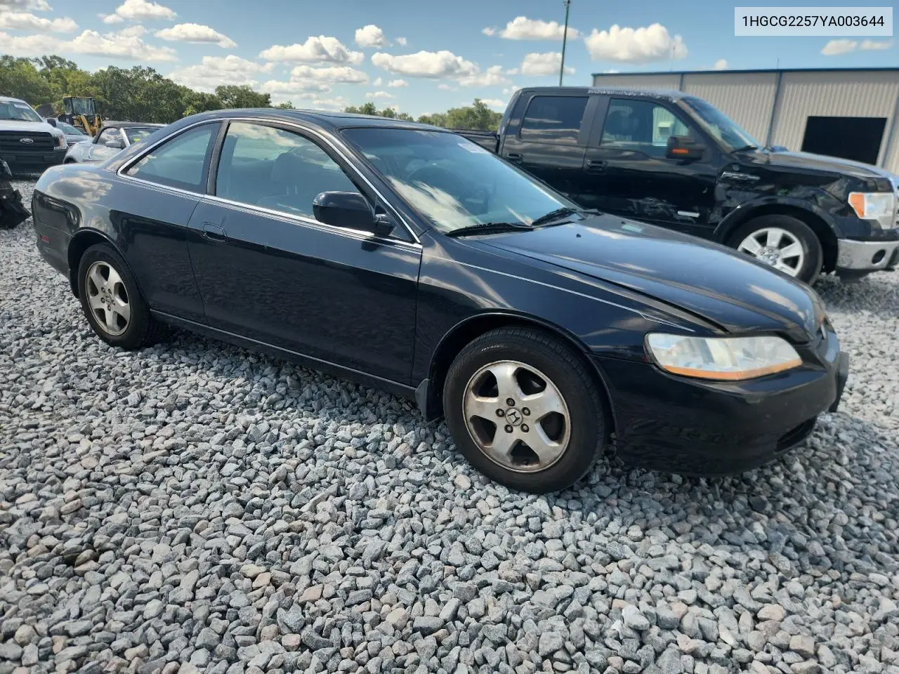 2000 Honda Accord Ex VIN: 1HGCG2257YA003644 Lot: 62371505