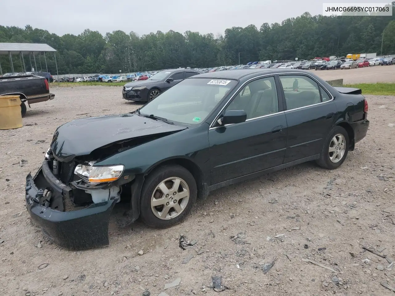 2000 Honda Accord Se VIN: JHMCG6695YC017063 Lot: 62753615
