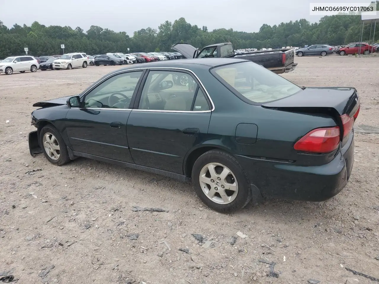2000 Honda Accord Se VIN: JHMCG6695YC017063 Lot: 62753615