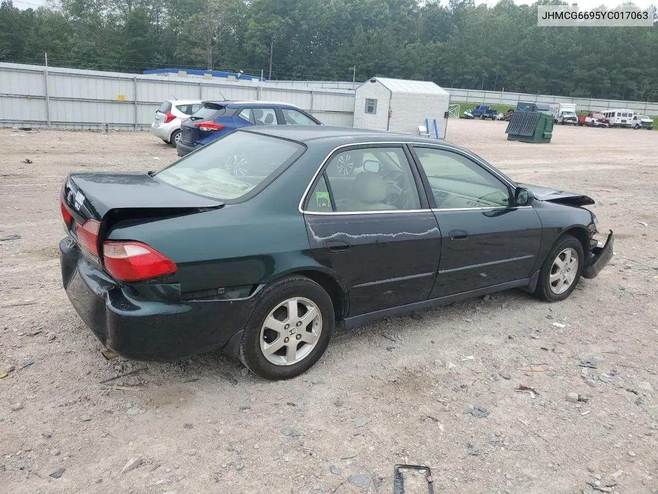 2000 Honda Accord Se VIN: JHMCG6695YC017063 Lot: 62753615