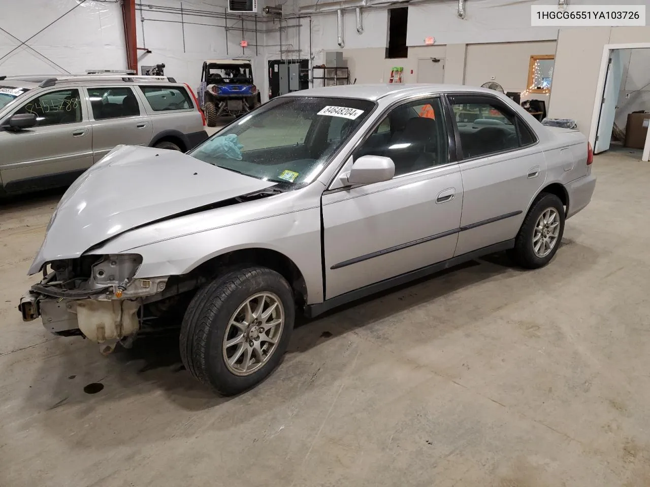 2000 Honda Accord Lx VIN: 1HGCG6551YA103726 Lot: 84648204