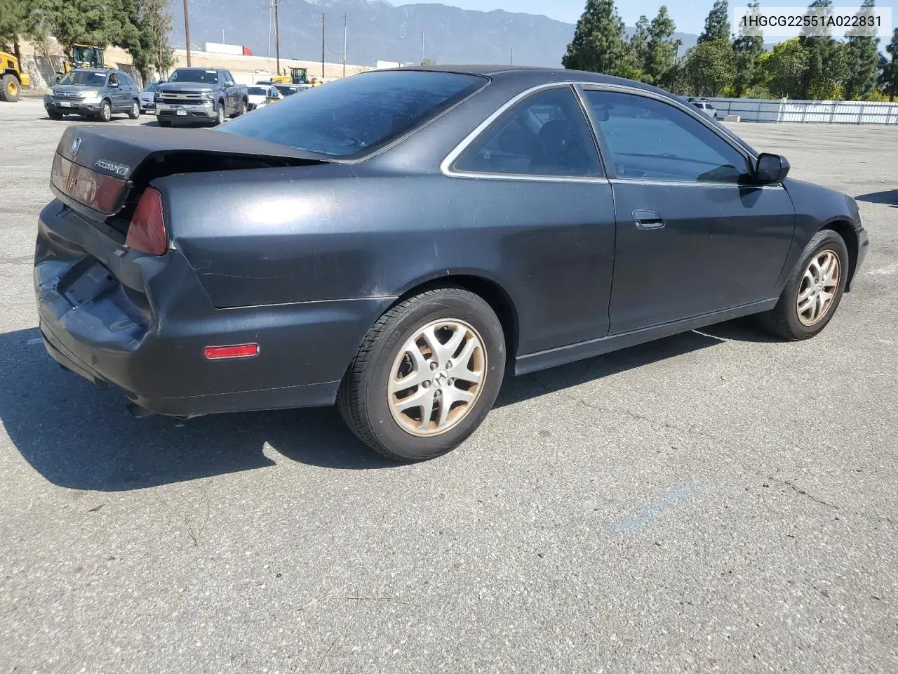 2001 Honda Accord Ex VIN: 1HGCG22551A022831 Lot: 52011585
