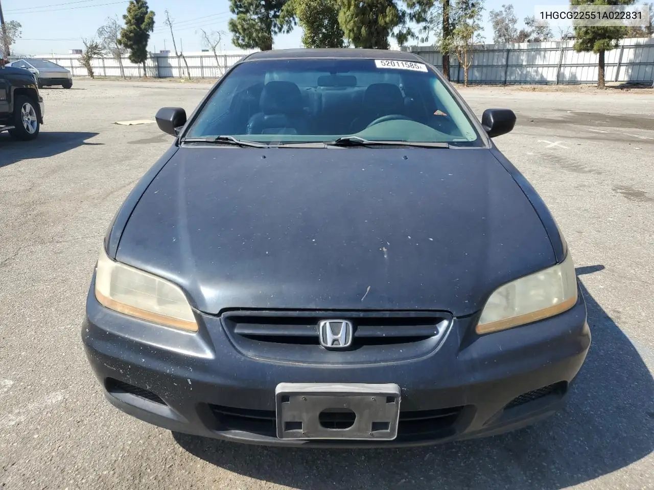 2001 Honda Accord Ex VIN: 1HGCG22551A022831 Lot: 52011585