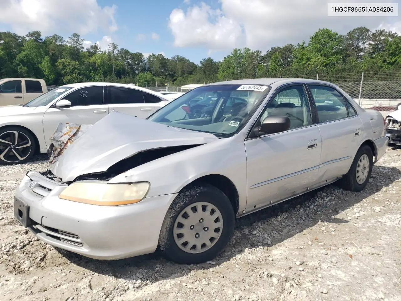 2001 Honda Accord Value VIN: 1HGCF86651A084206 Lot: 56492445