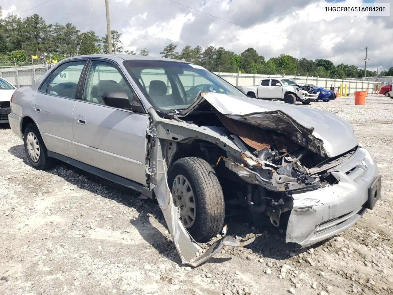 2001 Honda Accord Value VIN: 1HGCF86651A084206 Lot: 56492445