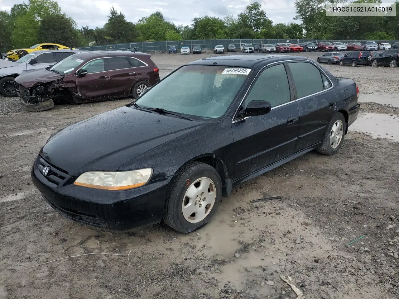 2001 Honda Accord Ex VIN: 1HGCG16521A016019 Lot: 56499495