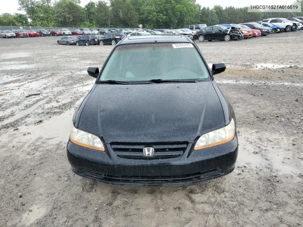 2001 Honda Accord Ex VIN: 1HGCG16521A016019 Lot: 56499495