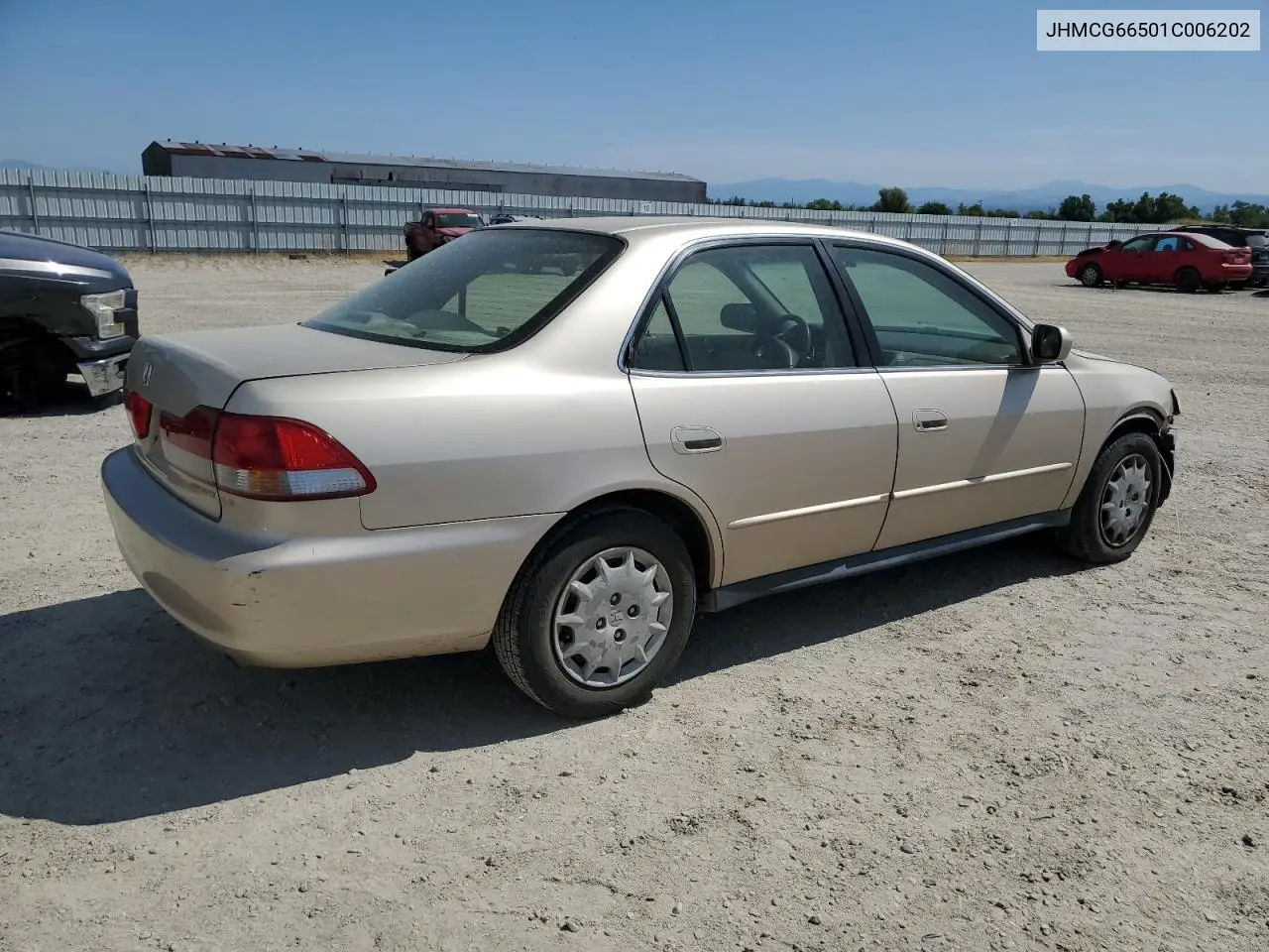 2001 Honda Accord Lx VIN: JHMCG66501C006202 Lot: 61103645