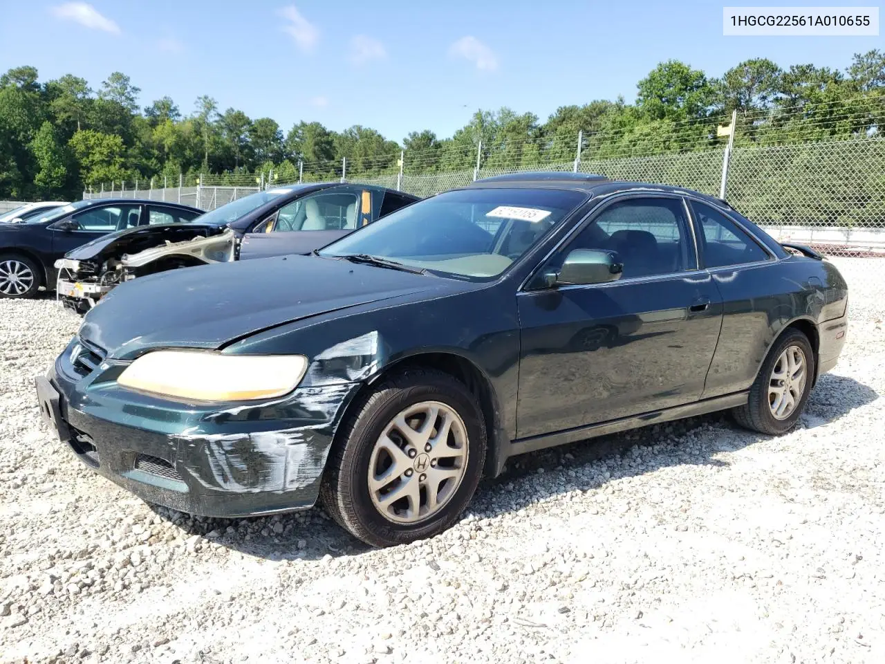 2001 Honda Accord Ex VIN: 1HGCG22561A010655 Lot: 62151155