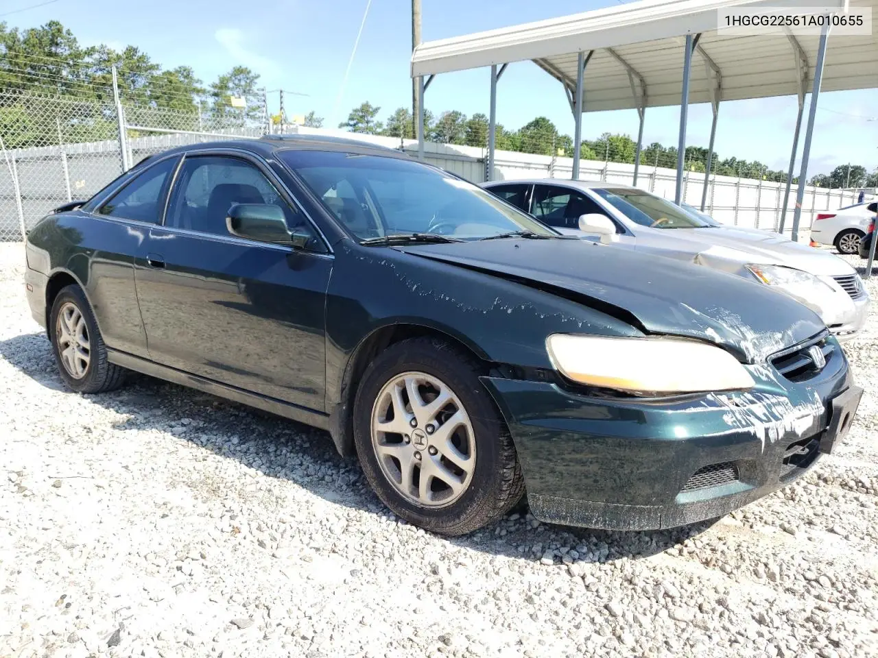 2001 Honda Accord Ex VIN: 1HGCG22561A010655 Lot: 62151155