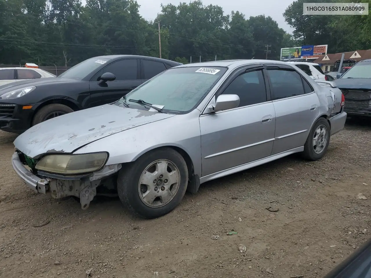 2001 Honda Accord Ex VIN: 1HGCG16531A080909 Lot: 62656695