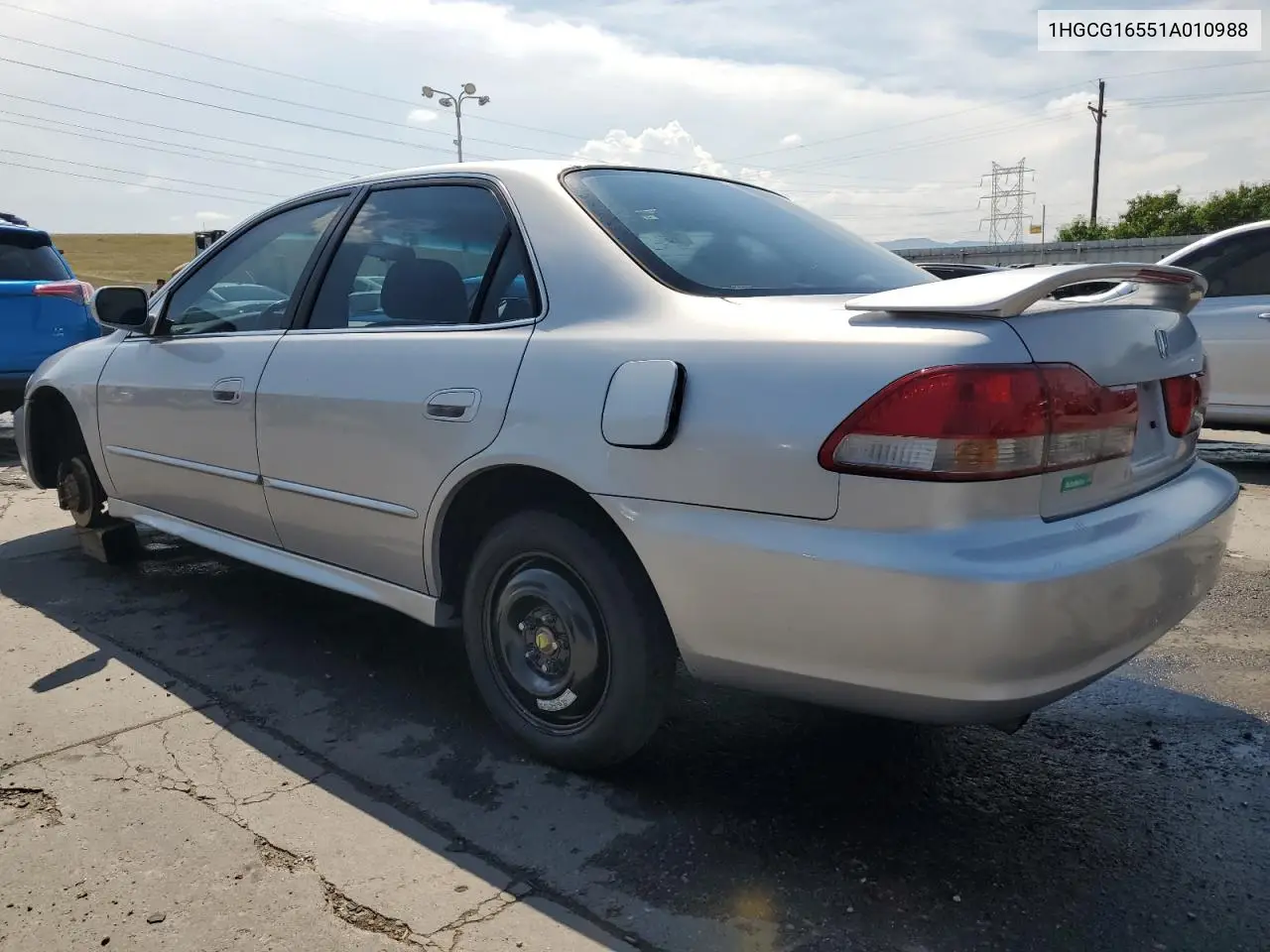 2001 Honda Accord Ex VIN: 1HGCG16551A010988 Lot: 62893475