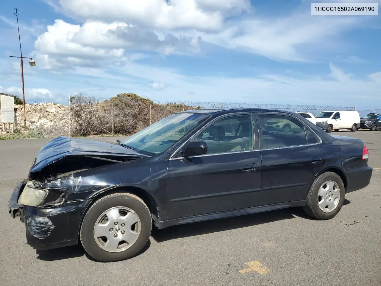 2002 Honda Accord Ex VIN: 1HGCG16502A069190 Lot: 62791655