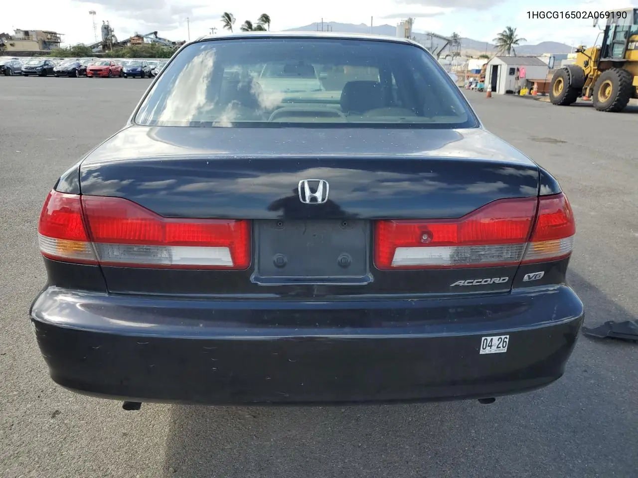 2002 Honda Accord Ex VIN: 1HGCG16502A069190 Lot: 62791655