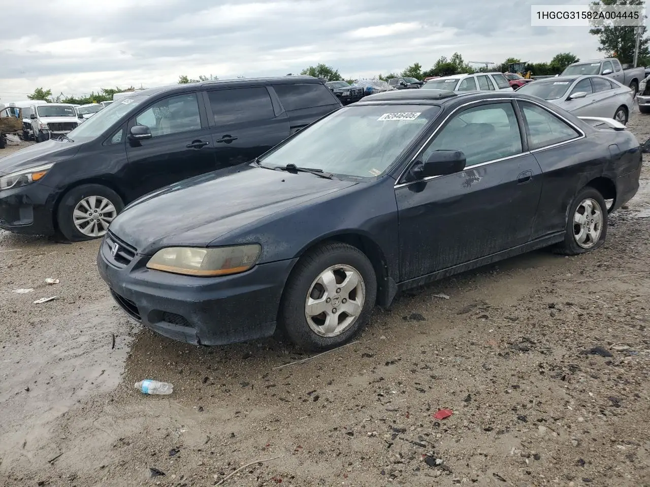 2002 Honda Accord Ex VIN: 1HGCG31582A004445 Lot: 62846405