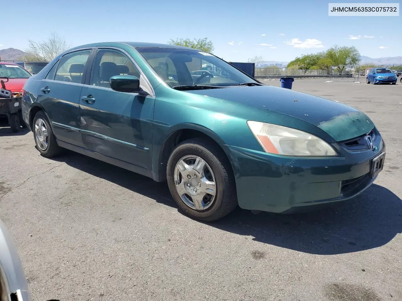 2003 Honda Accord Lx VIN: JHMCM56353C075732 Lot: 56582095