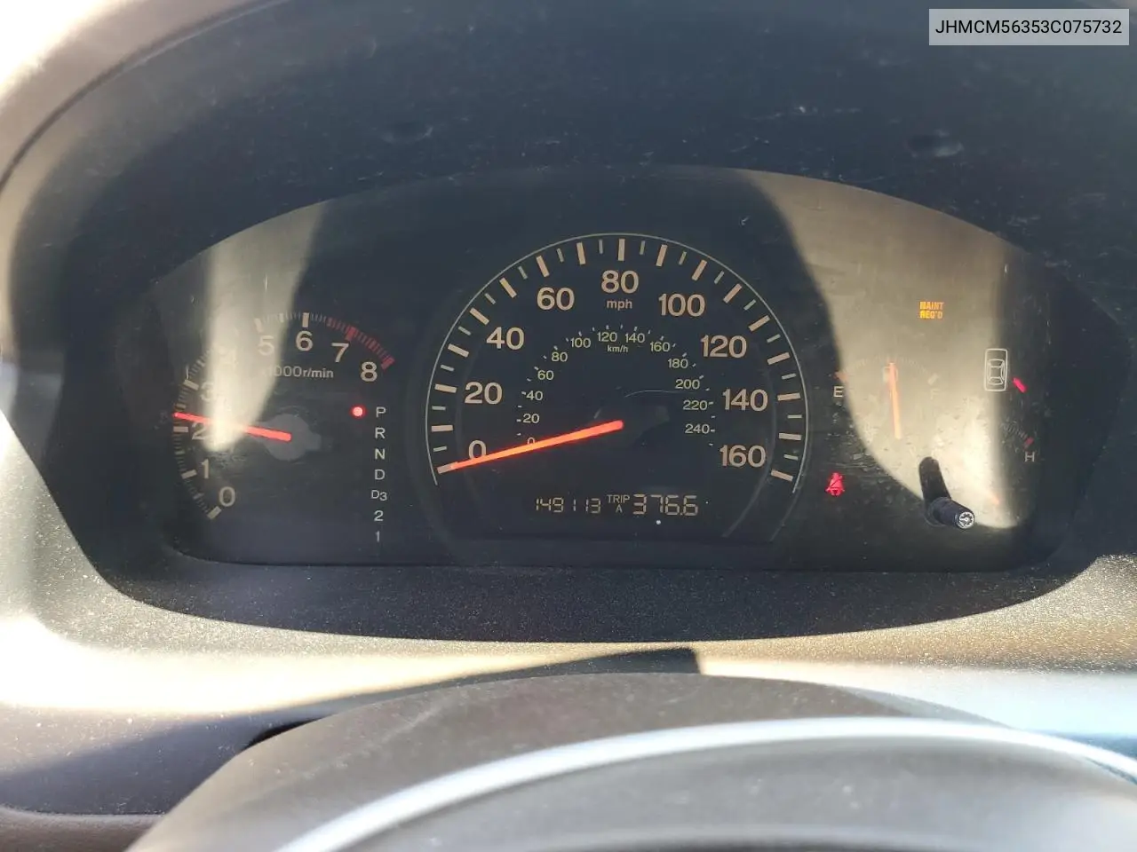 2003 Honda Accord Lx VIN: JHMCM56353C075732 Lot: 56582095