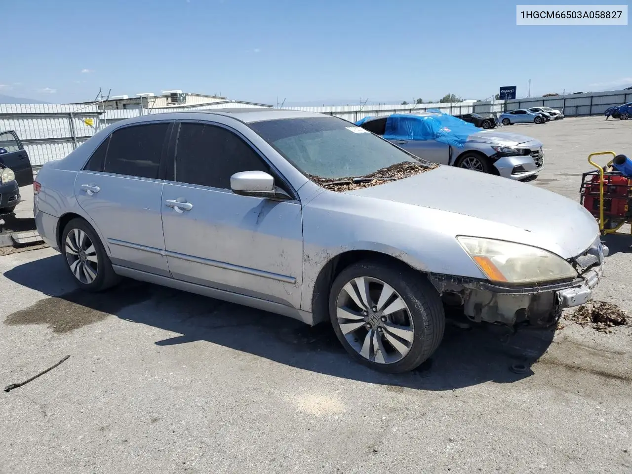 2003 Honda Accord Ex VIN: 1HGCM66503A058827 Lot: 57183375
