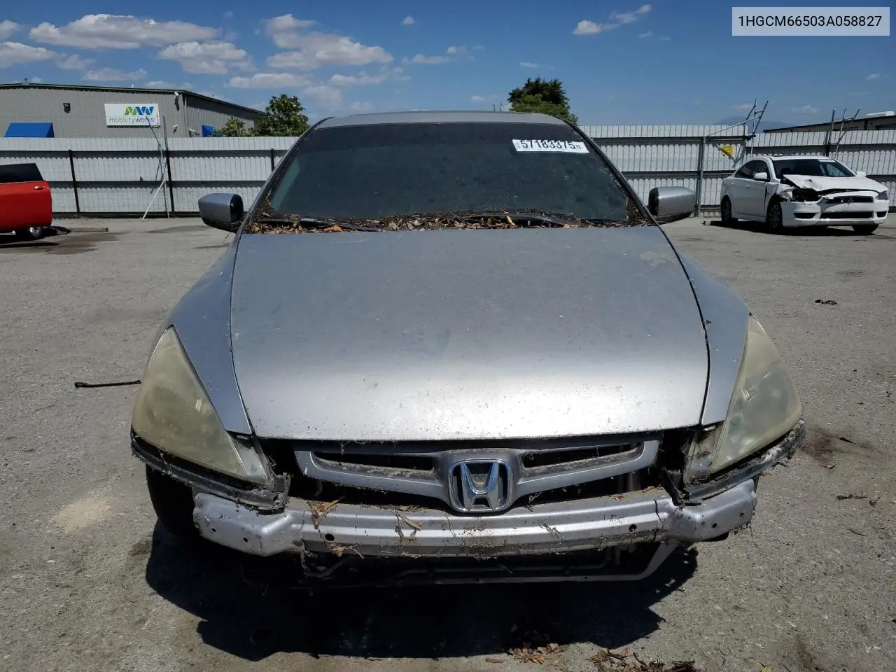2003 Honda Accord Ex VIN: 1HGCM66503A058827 Lot: 57183375