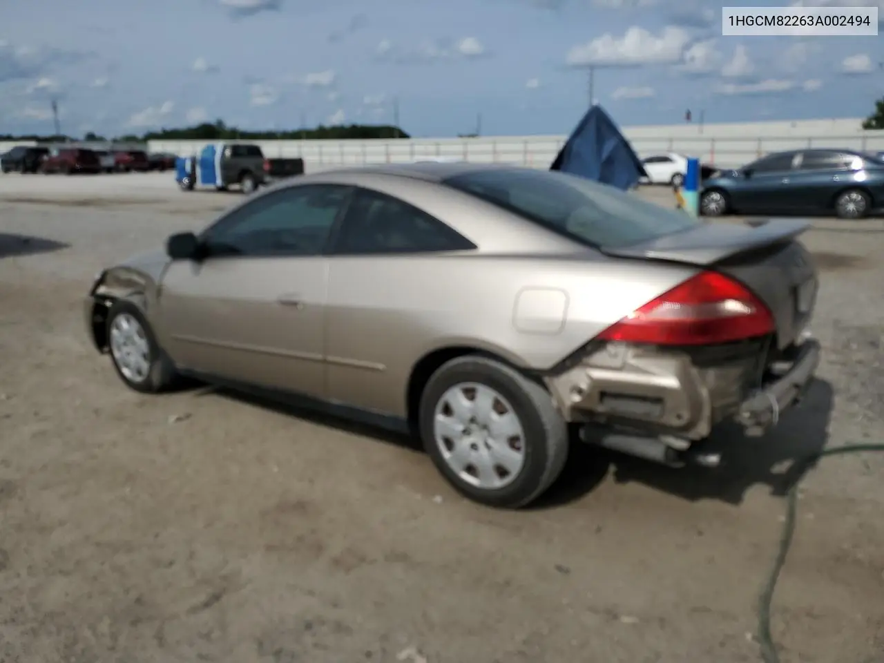 2003 Honda Accord Lx VIN: 1HGCM82263A002494 Lot: 59078165