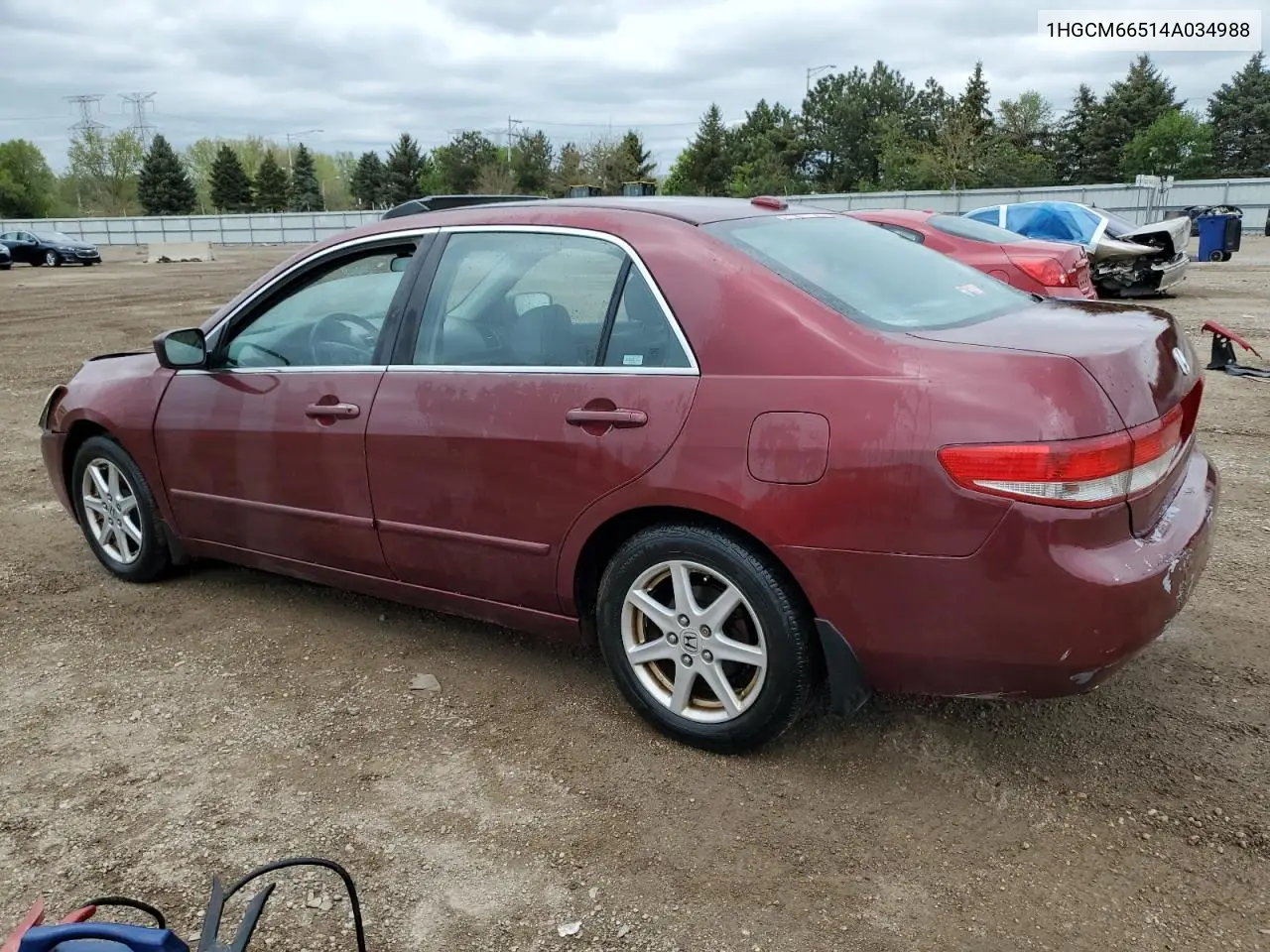 2004 Honda Accord Ex VIN: 1HGCM66514A034988 Lot: 55592495