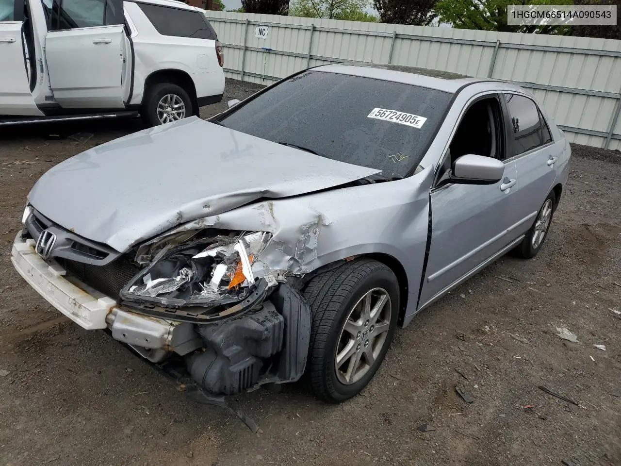 2004 Honda Accord Ex VIN: 1HGCM66514A090543 Lot: 56724905