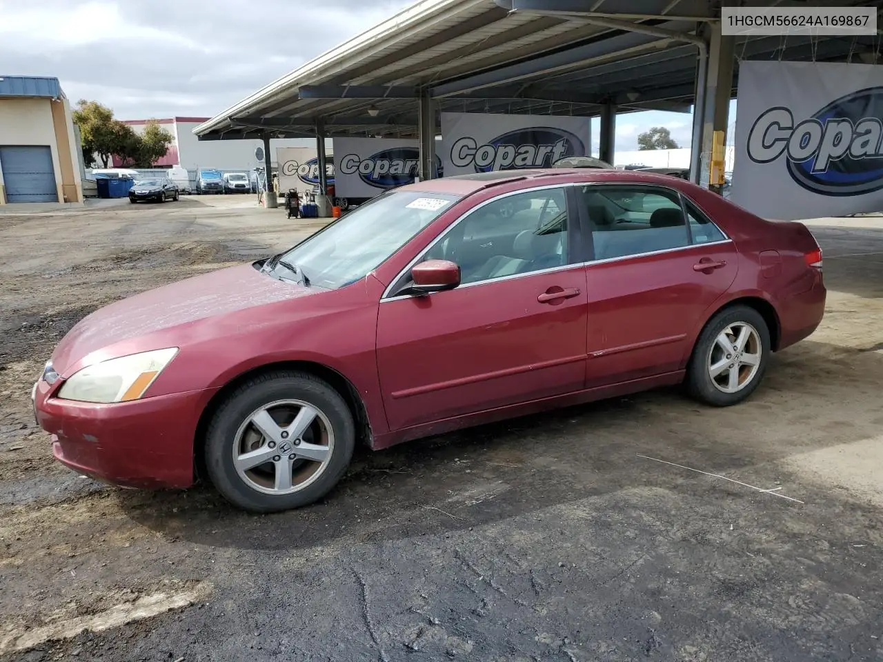 2004 Honda Accord Ex VIN: 1HGCM56624A169867 Lot: 57039735