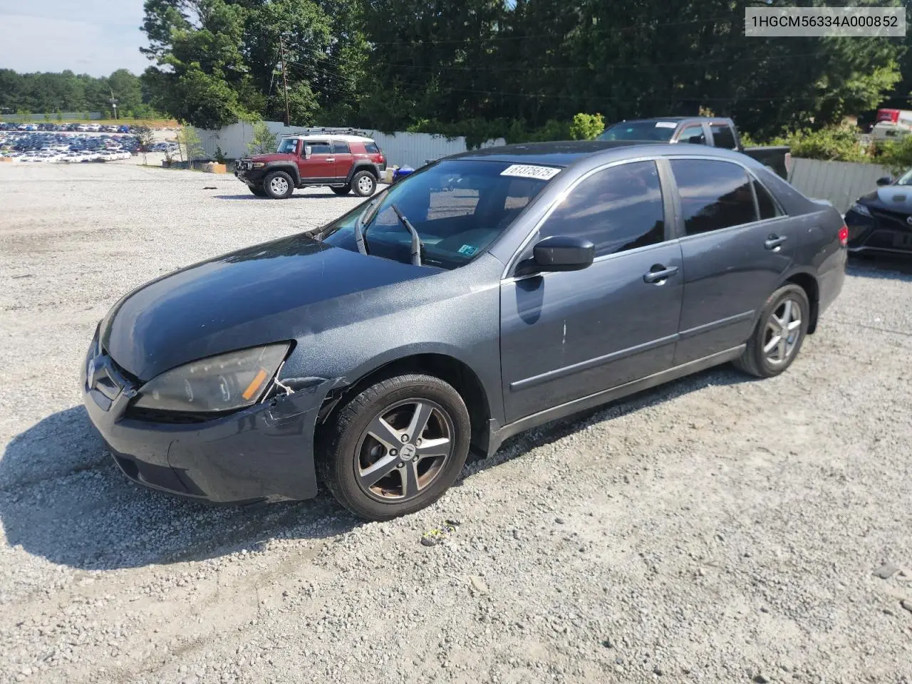 2004 Honda Accord Lx VIN: 1HGCM56334A000852 Lot: 61375675