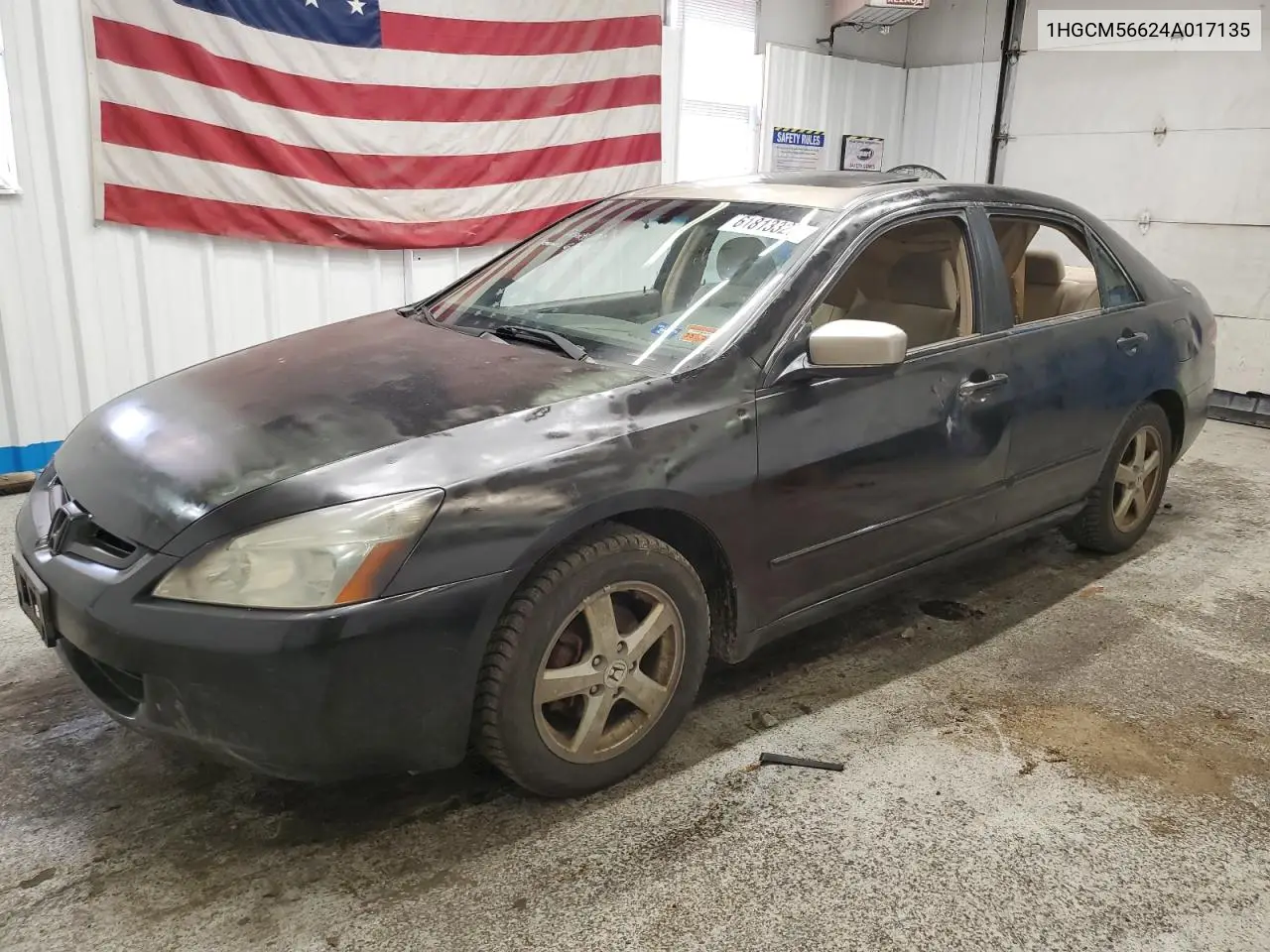 2004 Honda Accord Ex VIN: 1HGCM56624A017135 Lot: 61813325