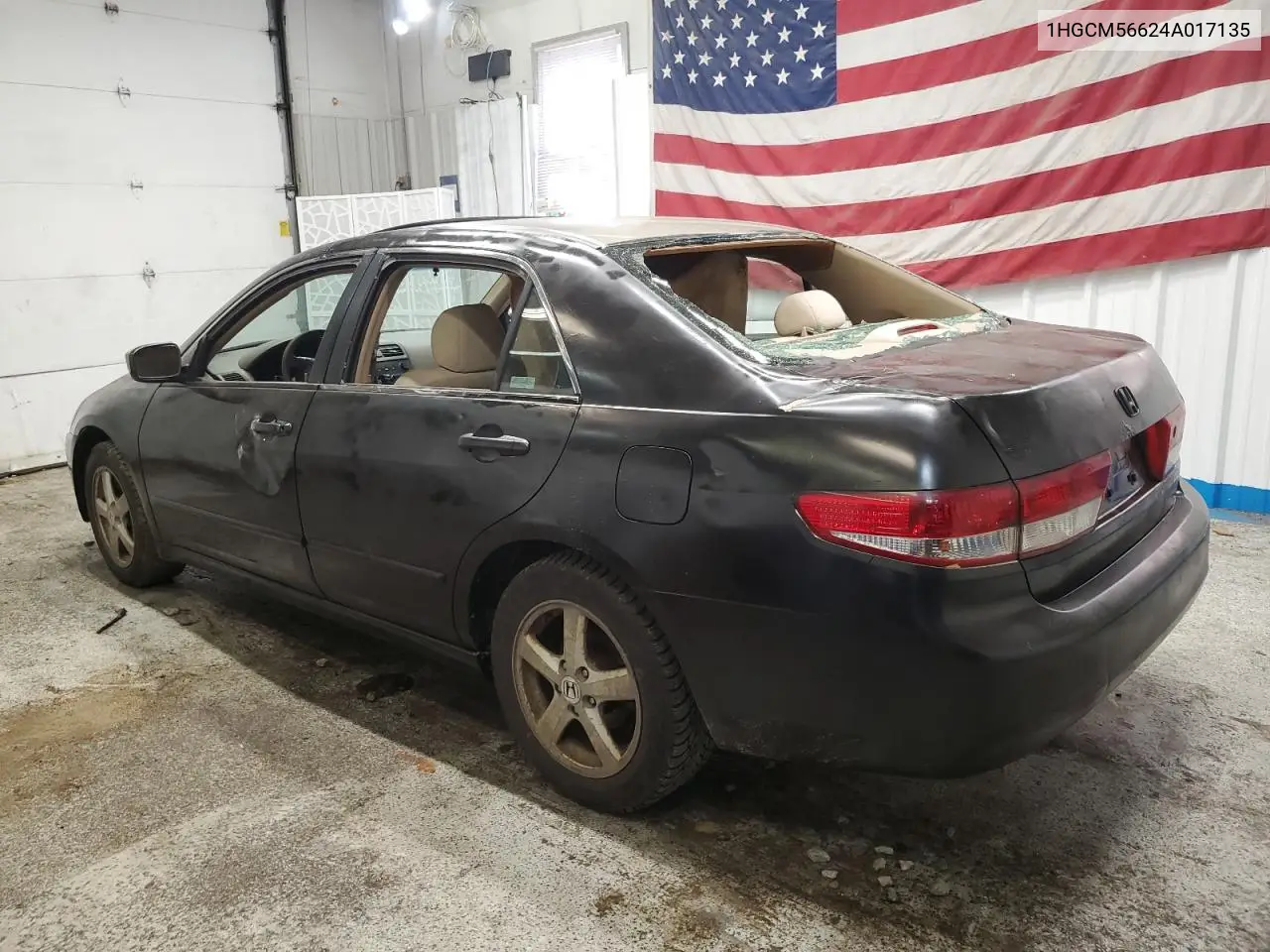 2004 Honda Accord Ex VIN: 1HGCM56624A017135 Lot: 61813325