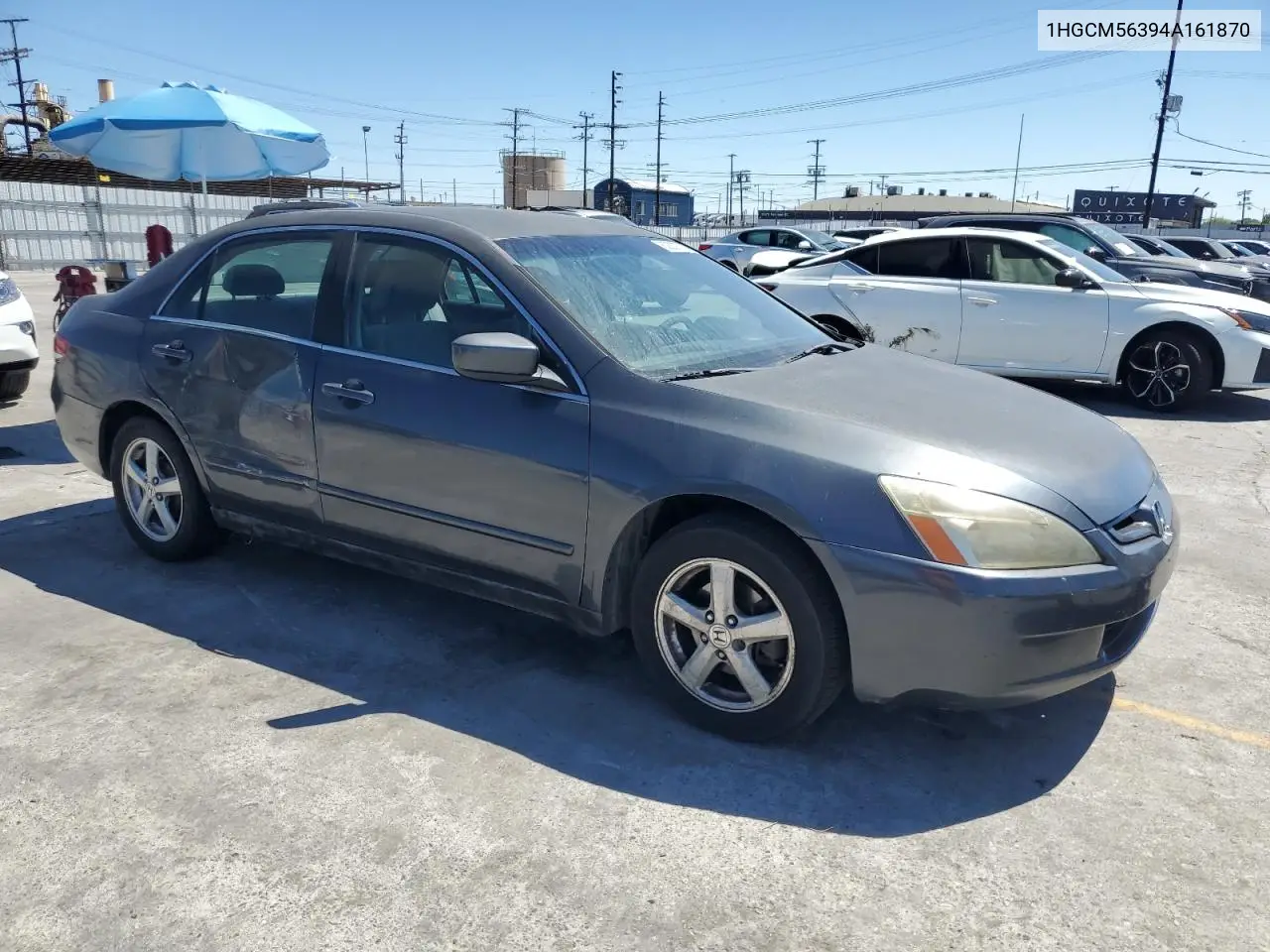 2004 Honda Accord Lx VIN: 1HGCM56394A161870 Lot: 62307775