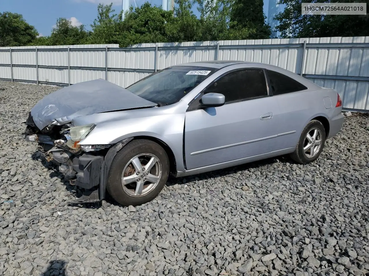 2004 Honda Accord Ex VIN: 1HGCM72564A021018 Lot: 62515425