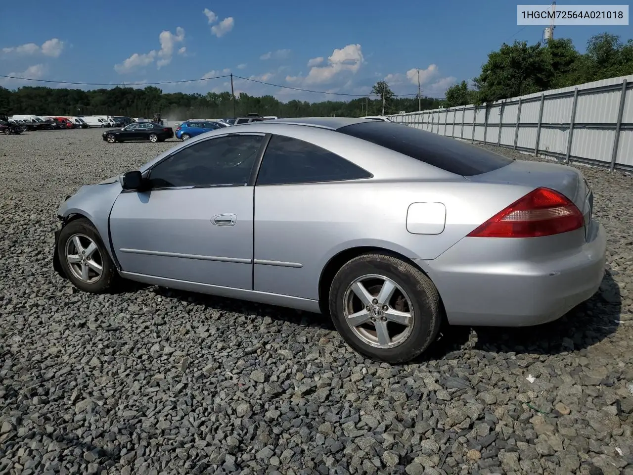 2004 Honda Accord Ex VIN: 1HGCM72564A021018 Lot: 62515425