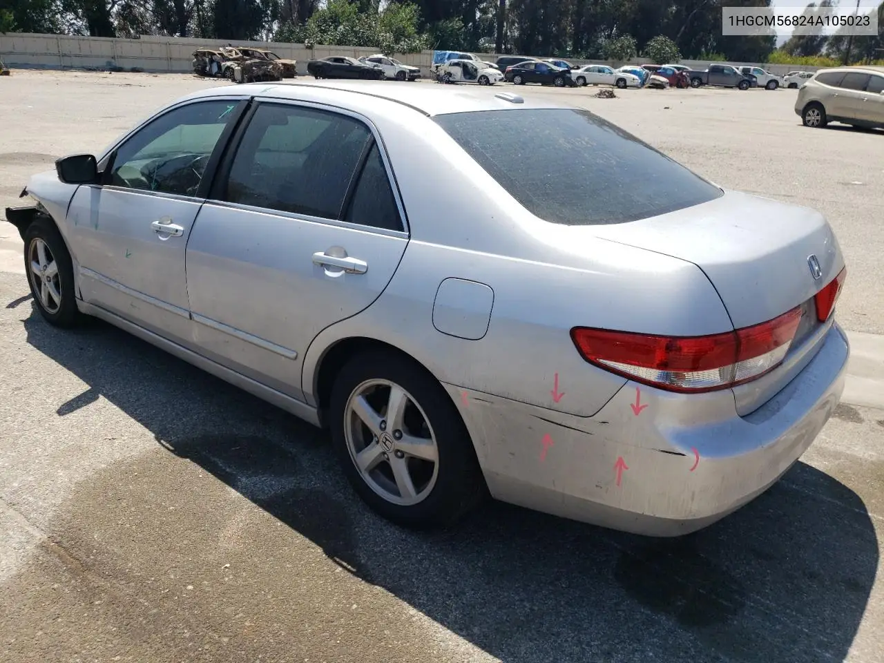 2004 Honda Accord Ex VIN: 1HGCM56824A105023 Lot: 62603785