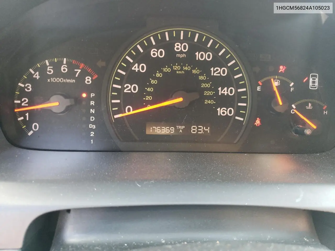 2004 Honda Accord Ex VIN: 1HGCM56824A105023 Lot: 62603785