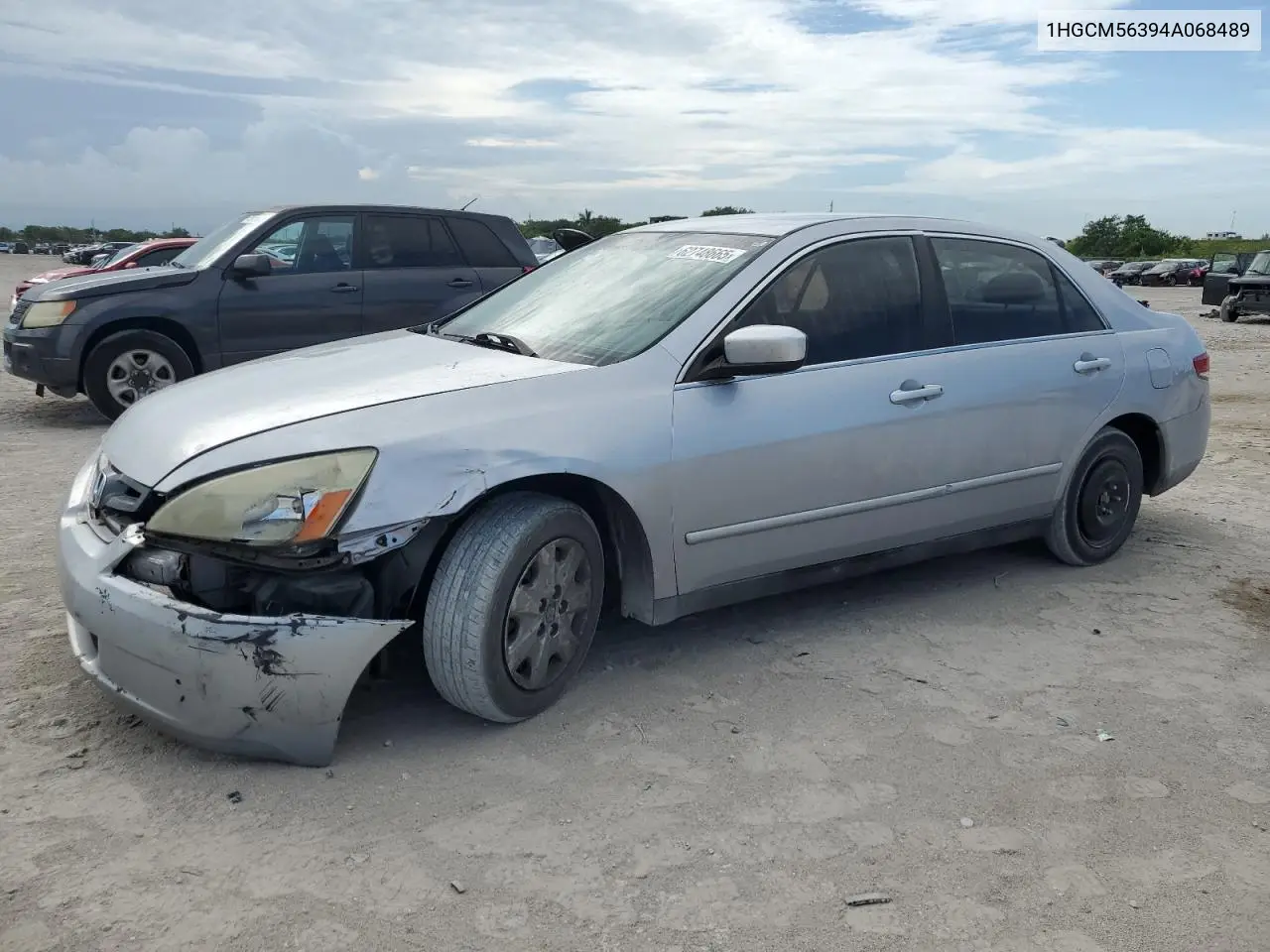 2004 Honda Accord Lx VIN: 1HGCM56394A068489 Lot: 62748665
